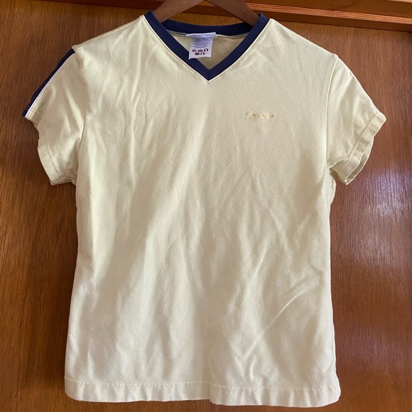 Vintage 90s womens reebok soft v-neck tee M - Picture 2 of 7
